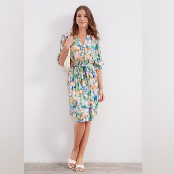 Floral‎ Multicolor Dress - Picture 1 of 13